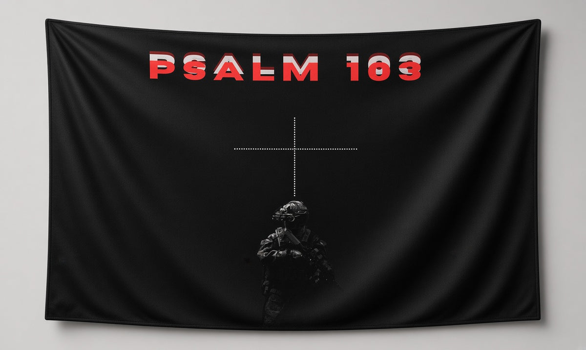 Psalm 103 Tapestry Flag