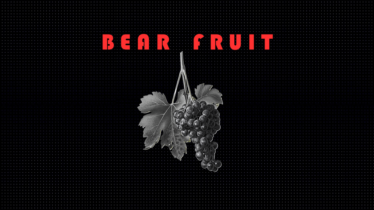Bear Fruit Tapestry Flag