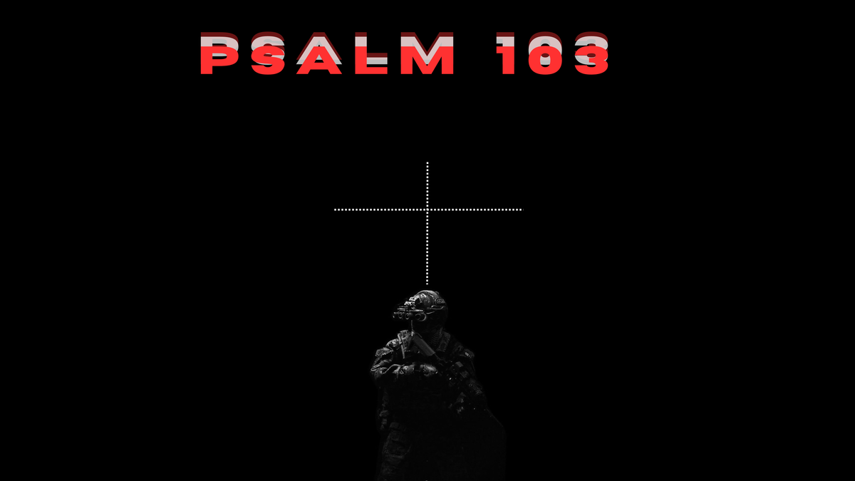 Psalm 103 Tapestry Flag
